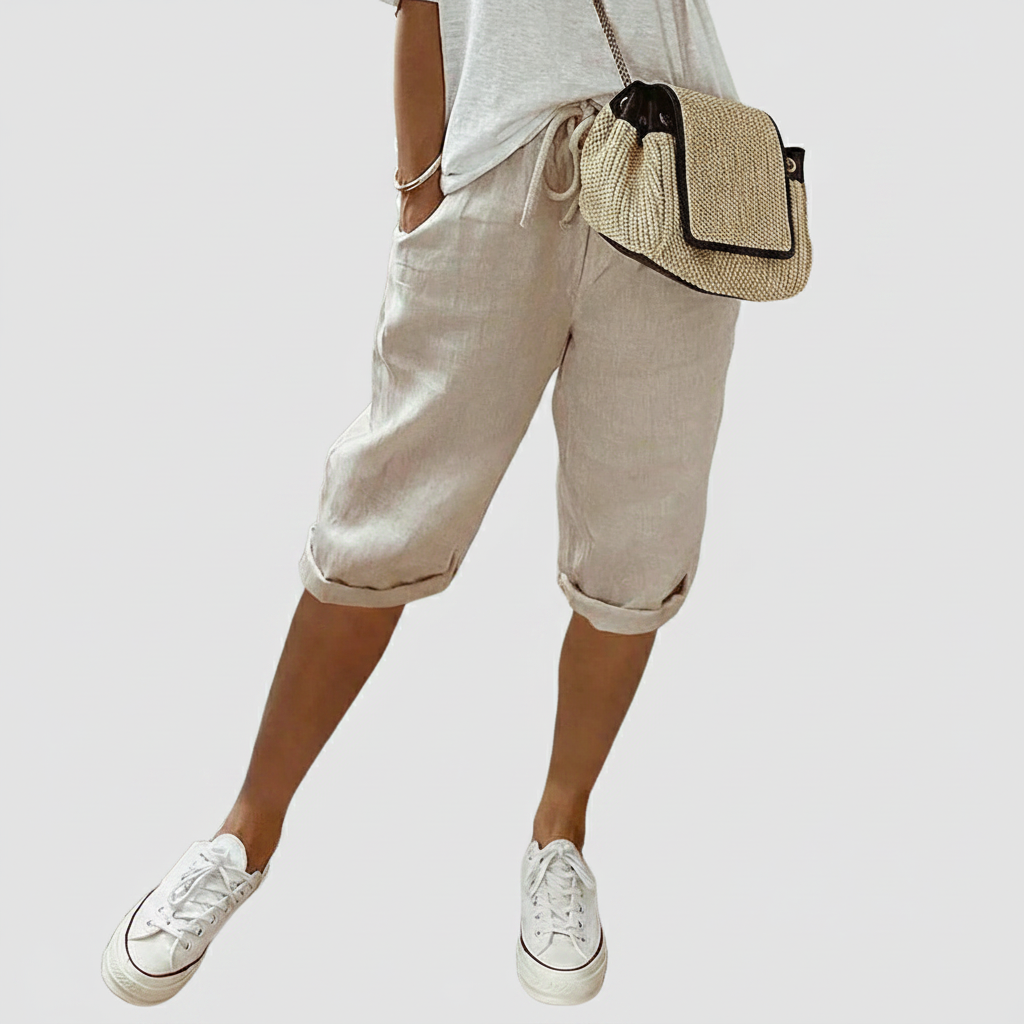 Natalia - pantaloni scurți confortabili din bumbac — imagine 2