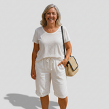 Natalia - pantaloni scurți confortabili din bumbac — imagine 5