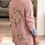 Natalie - Sacou retro din denim cu model patchwork — imagine 2