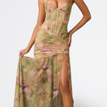 Nina - rochie lungă cu dantelă — imagine 1