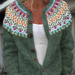 Nina - cardigan islandez retro — imagine 2