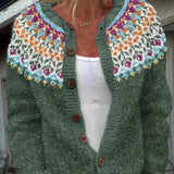 Nina - cardigan islandez retro — imagine 2