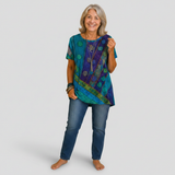 Nora - top drapat boho — imagine 4