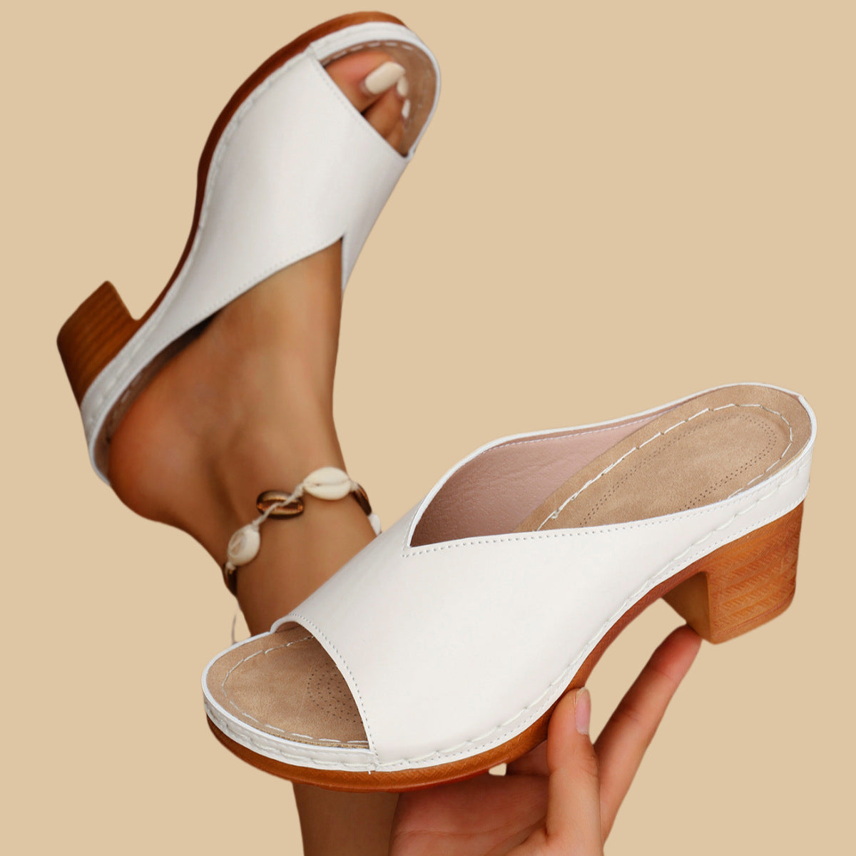 Paisley - sandale elegante cu toc — imagine 3