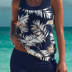Phoebe - tankini elegant cu efect de control al abdomenului și pantaloni scurți asortați — imagine 6