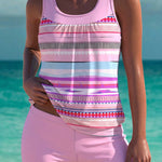 Phoebe - tankini elegant cu efect de control al abdomenului și pantaloni scurți asortați — imagine 7