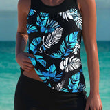 Phoebe - tankini elegant cu efect de control al abdomenului și pantaloni scurți asortați — imagine 9