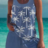 Phoebe - tankini elegant cu efect de control al abdomenului și pantaloni scurți asortați — imagine 12