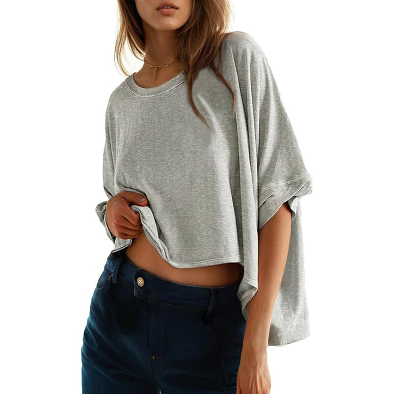 Phoebe - Tricou clasic supradimensionat pentru femei, croială lejeră — imagine 2