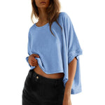 Phoebe - Tricou clasic supradimensionat pentru femei, croială lejeră — imagine 3