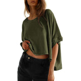 Phoebe - Tricou clasic supradimensionat pentru femei, croială lejeră — imagine 5