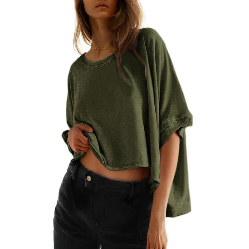 Phoebe - Tricou clasic supradimensionat pentru femei, croială lejeră — imagine 5