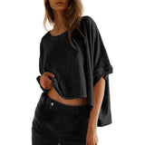 Phoebe - Tricou clasic supradimensionat pentru femei, croială lejeră — imagine 7