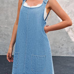 Piper - rochie salopetă casual din denim — imagine 3