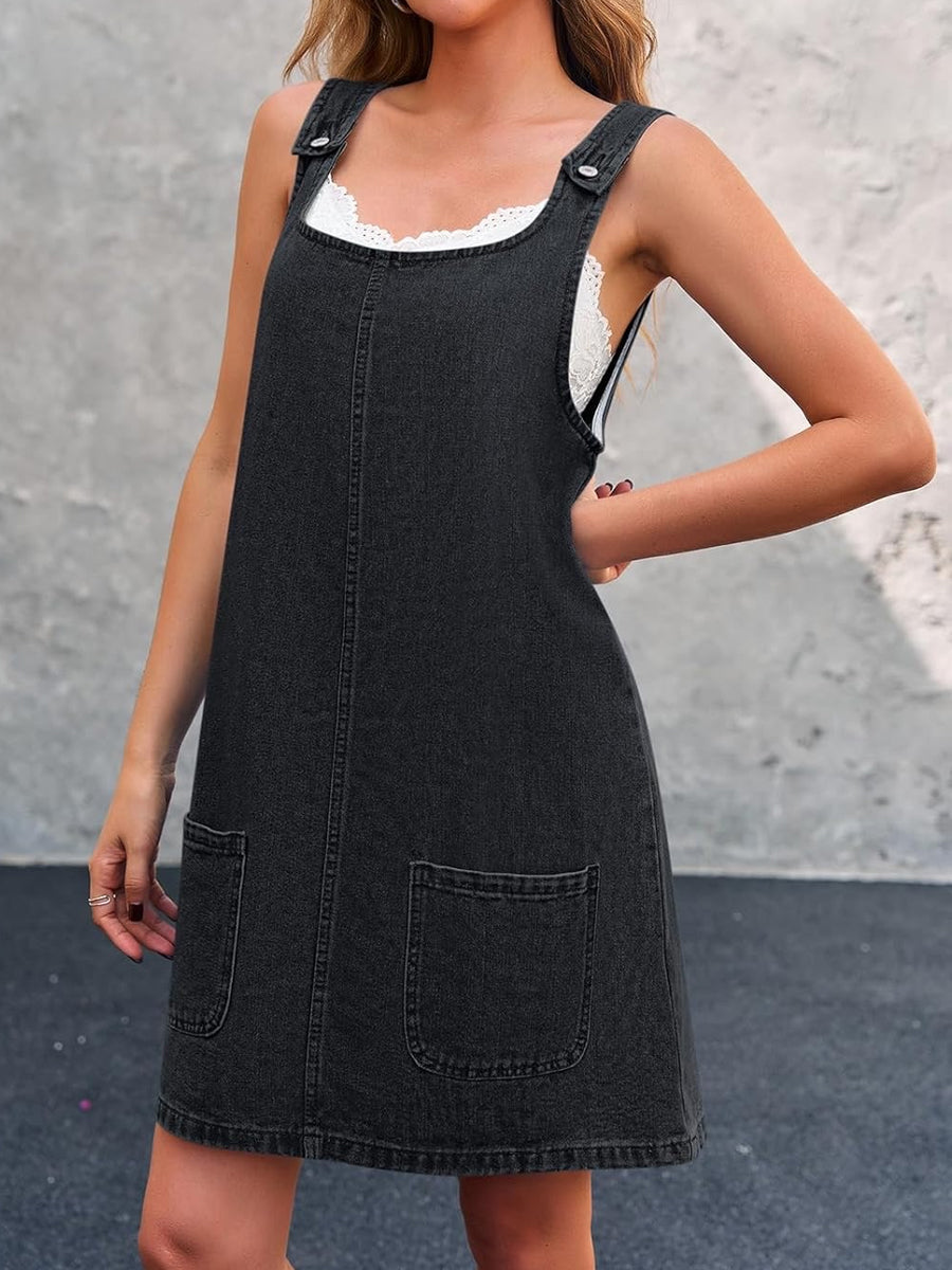 Piper - rochie salopetă casual din denim — imagine 7