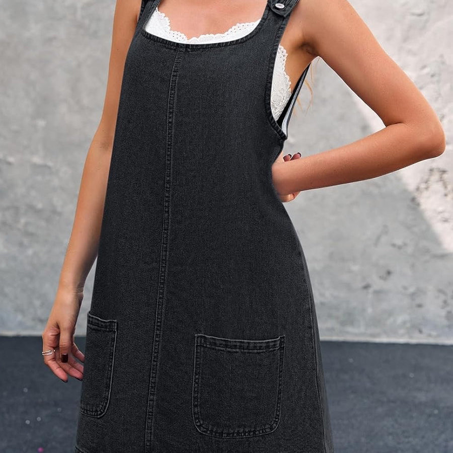 Piper - rochie salopetă casual din denim — imagine 7
