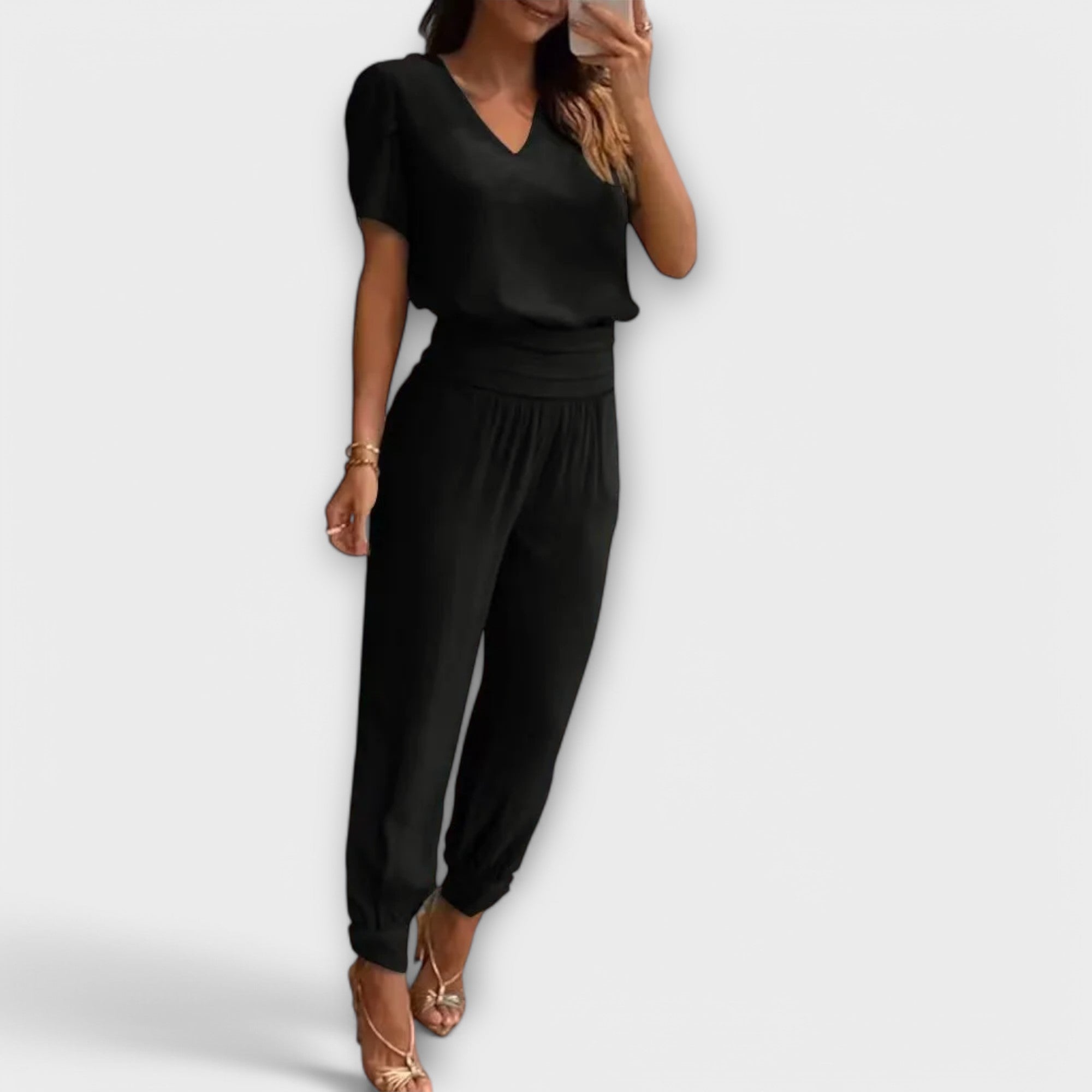 Quinn - Set elegant de top și pantaloni — imagine 4