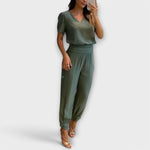Quinn - Set elegant de top și pantaloni — imagine 5