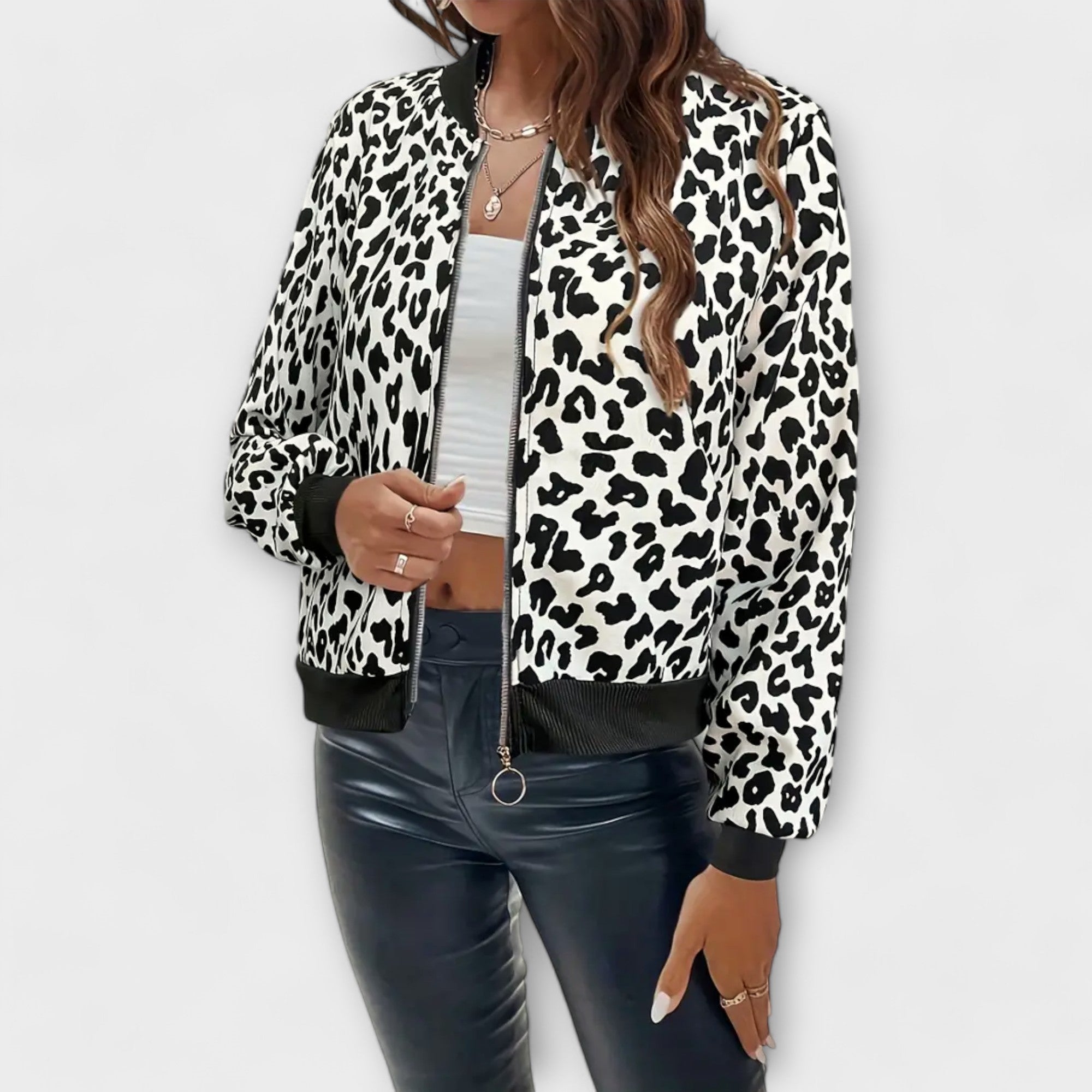 Raquel – jachetă elegantă cu imprimeu leopard — imagine 5
