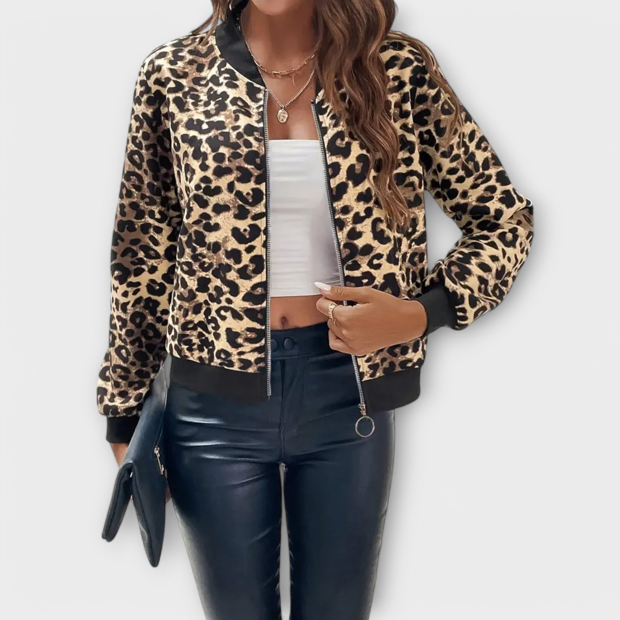 Raquel – jachetă elegantă cu imprimeu leopard — imagine 7
