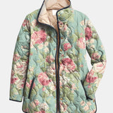 Yasmin - Jachetă matlasată cu imprimeu floral retro — imagine 1