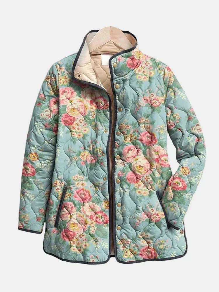 Jachetă matlasată Brooke cu imprimeu floral — imagine 1