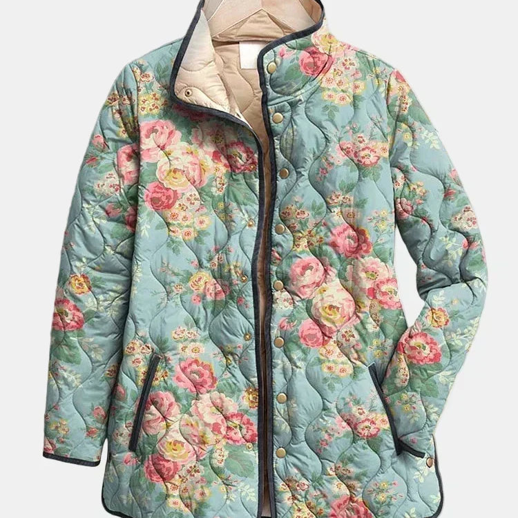 Jachetă matlasată Brooke cu imprimeu floral — imagine 1