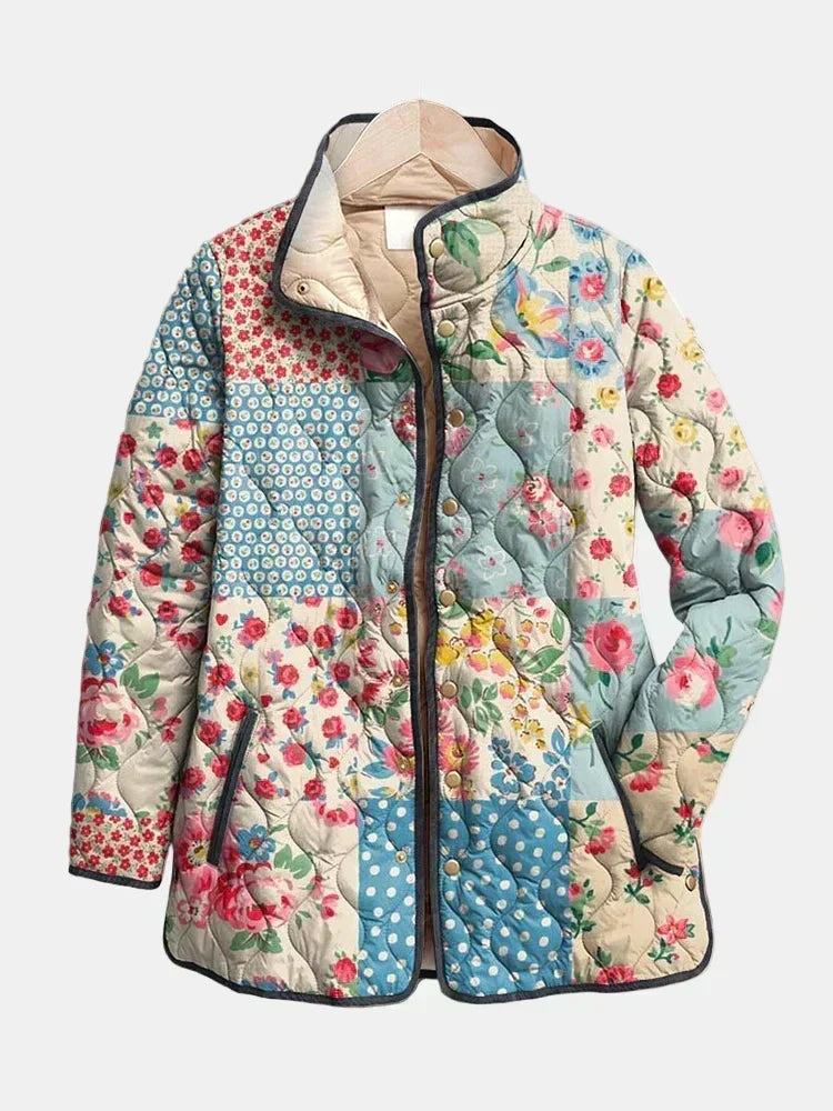 Caroline - Jachetă matlasată cu imprimeu floral — imagine 1