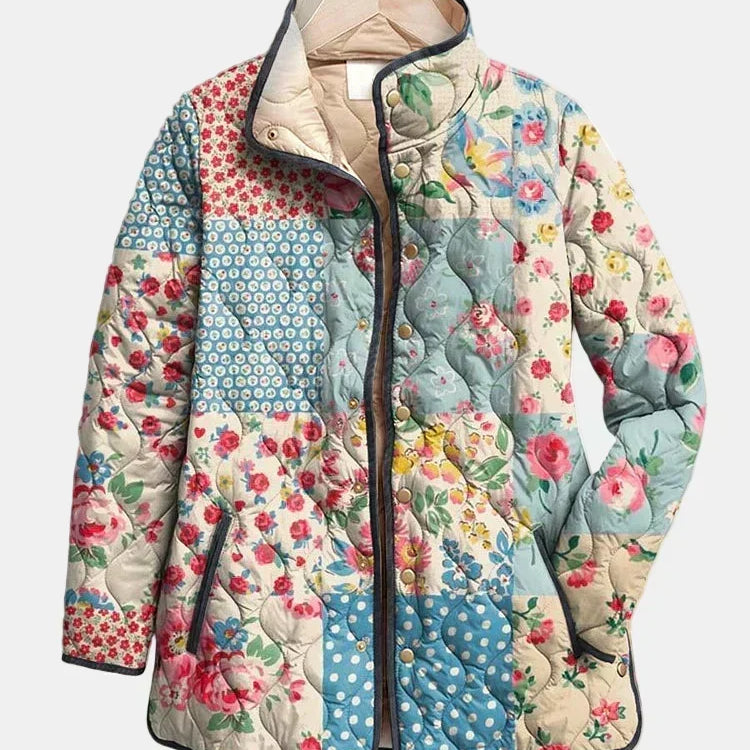 Caroline - Jachetă matlasată cu imprimeu floral — imagine 1
