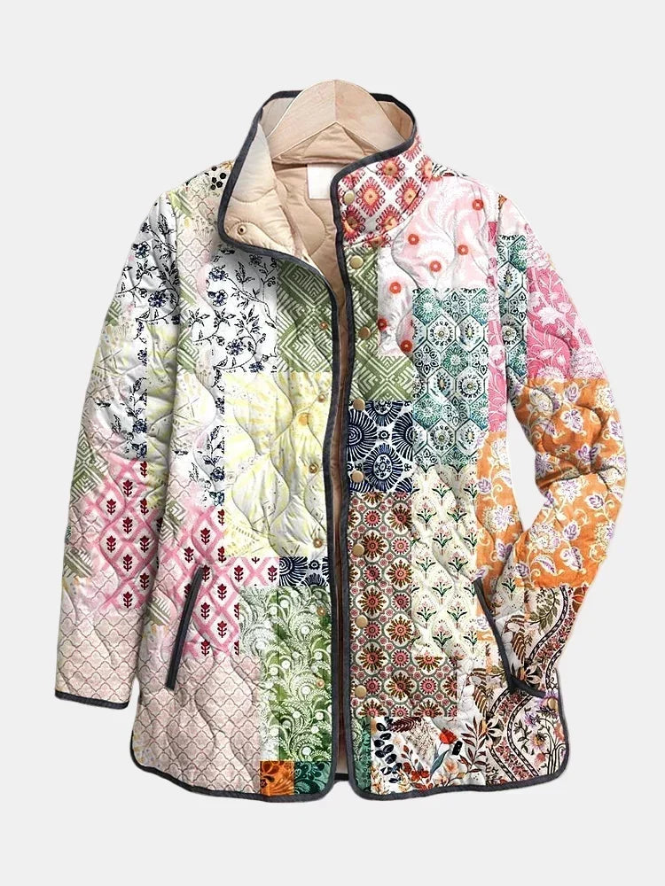 Daphne - Jachetă matlasată cu imprimeu floral — imagine 1