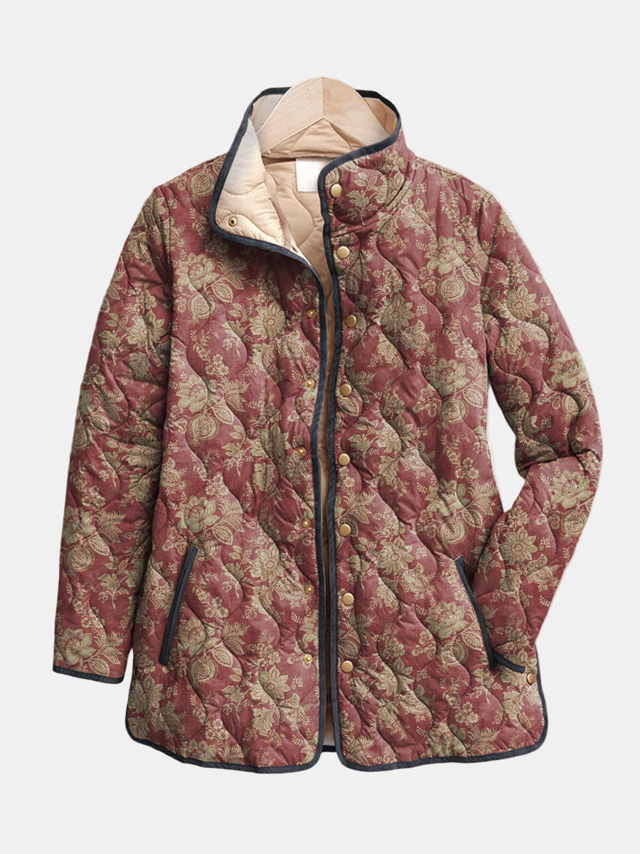 Evelyn - jachetă retro cu imprimeu floral — imagine 1