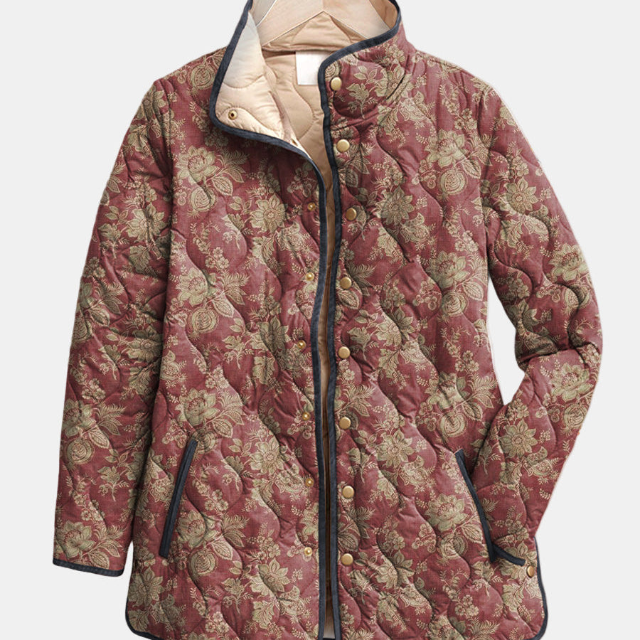 Evelyn - jachetă retro cu imprimeu floral — imagine 1