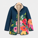 Madison - Jachetă matlasată cu imprimeu floral vopsit — imagine 1