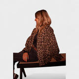 Rosa - jachetă modernă cu imprimeu leopard — imagine 8