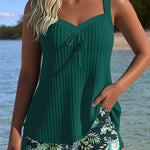 Sabrina - costum de baie din două piese, tankini cu dungi și slip — imagine 4