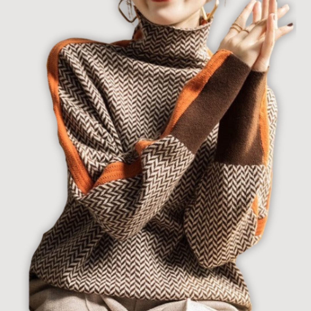 Sadie - pulover elegant cu guler înalt — imagine 3