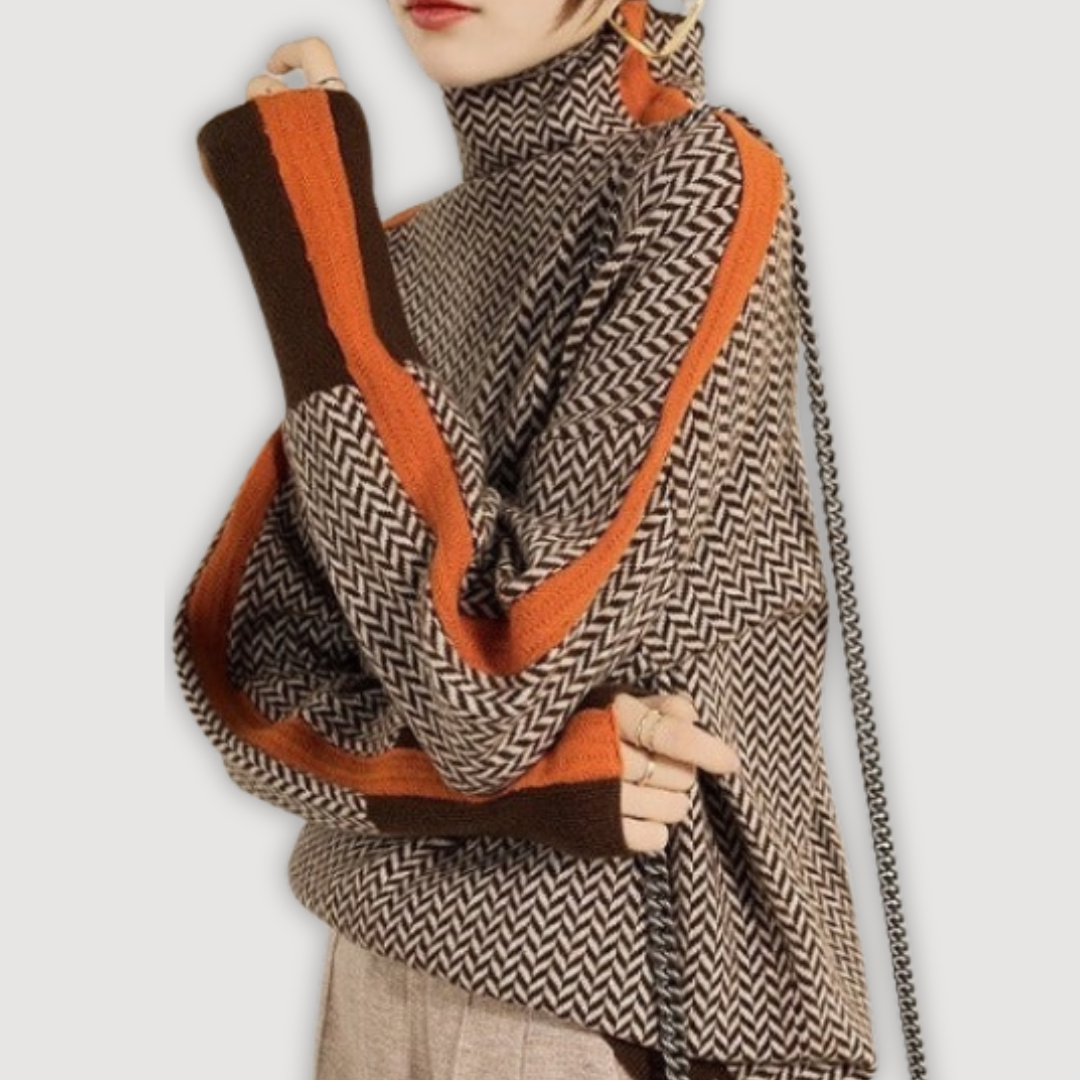 Sadie - pulover elegant cu guler înalt — imagine 4