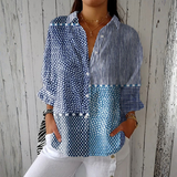 Sadie - cămașă cu imprimeu oceanic — imagine 1