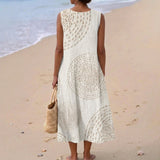 Sadie - Rochie maxi texturată fără mâneci — imagine 3