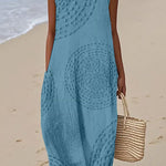Sadie - Rochie maxi texturată fără mâneci — imagine 6