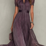 Samantha - rochie maxi din șifon retro șic — imagine 5