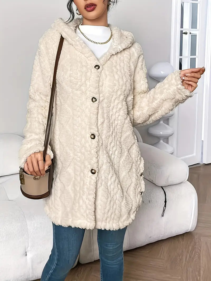 Sara - Jachetă cu glugă din fleece — imagine 3