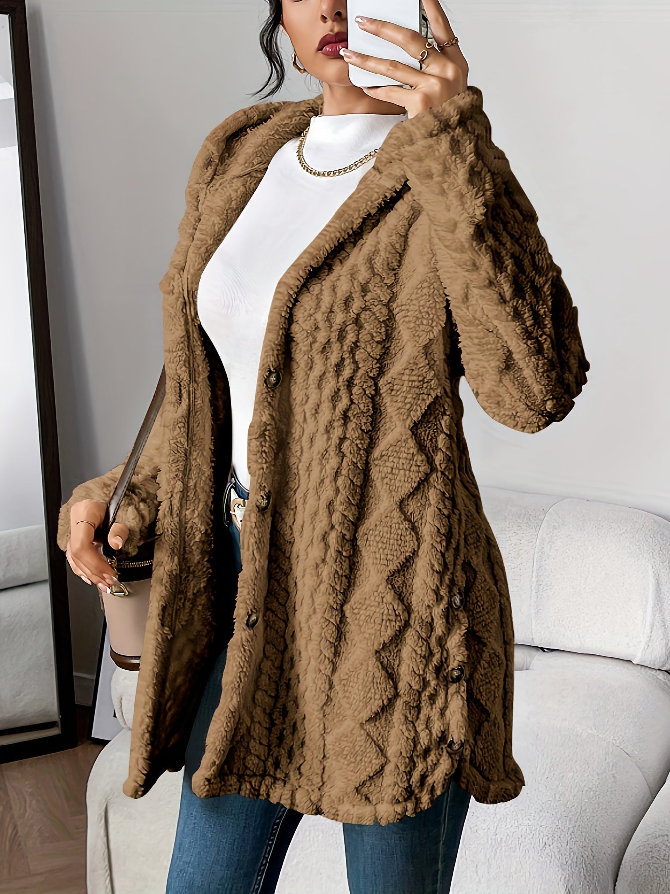 Sara - Jachetă cu glugă din fleece — imagine 7