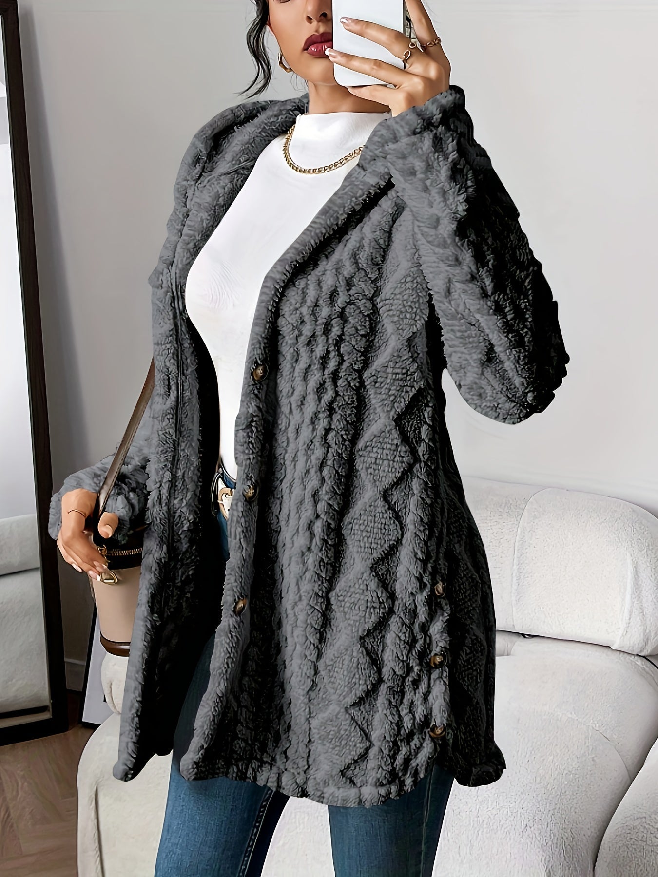 Sara - Jachetă cu glugă din fleece — imagine 8