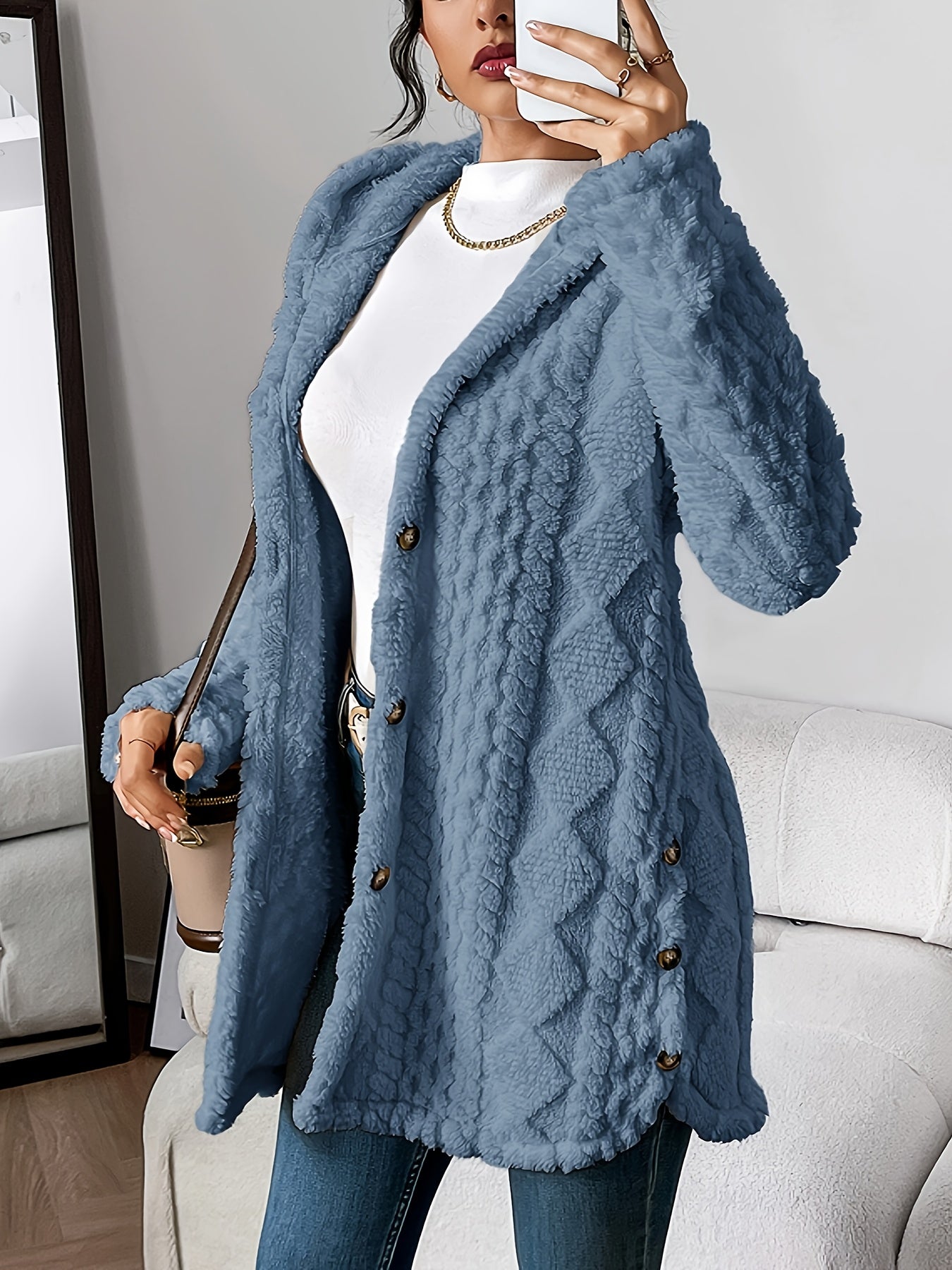 Sara - Jachetă cu glugă din fleece — imagine 11