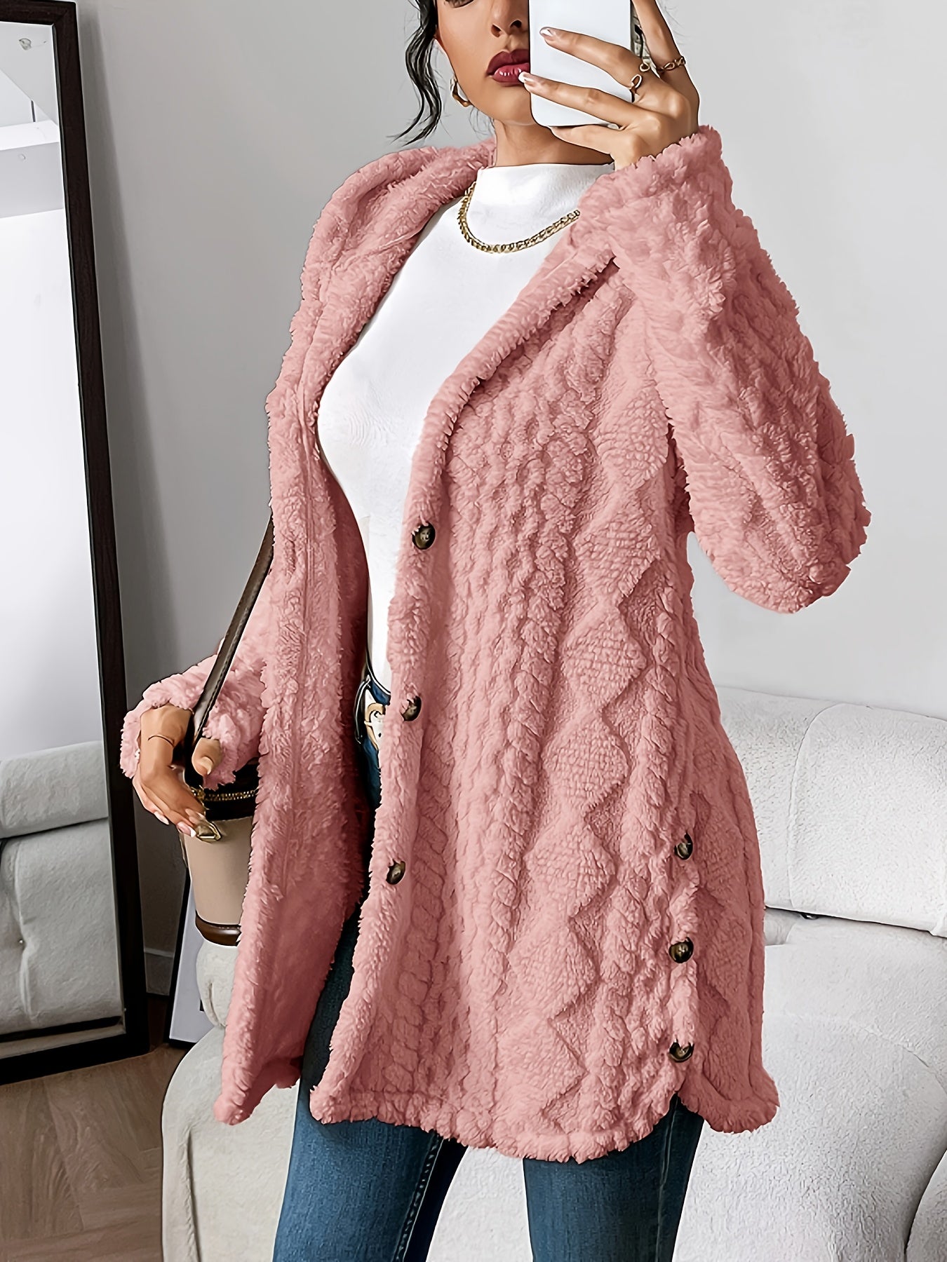 Sara - Jachetă cu glugă din fleece — imagine 12
