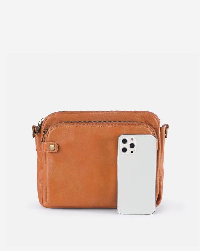 Savannah - o geantă elegantă crossbody cu trei straturi — imagine 12