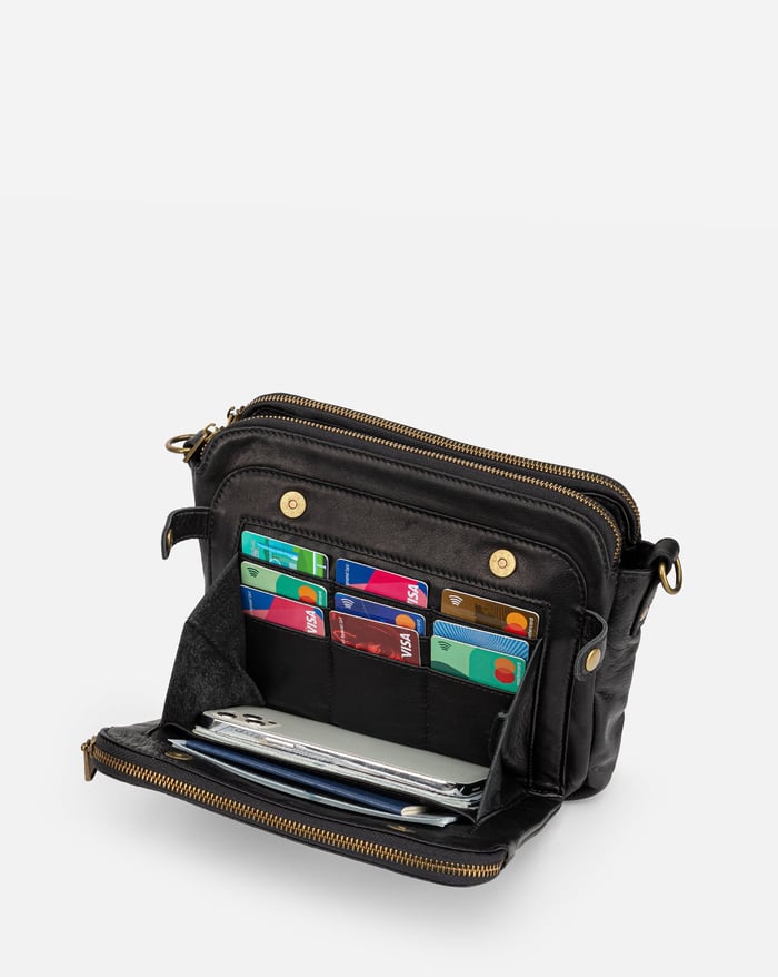 Savannah - o geantă elegantă crossbody cu trei straturi — imagine 20