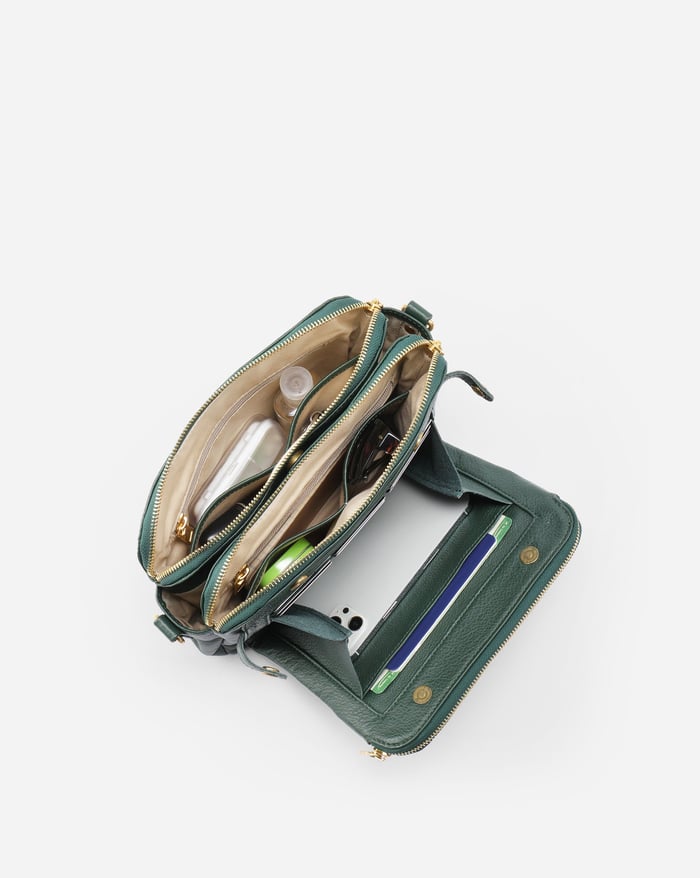 Savannah - o geantă elegantă crossbody cu trei straturi — imagine 26