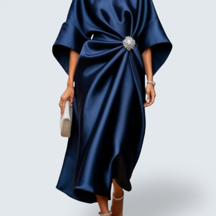 Savannah - Rochie lungă luxoasă din satin strălucitor — imagine 1